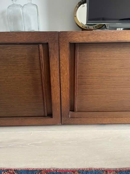 Photo of free two walnut media units- battersea (SW18) #1