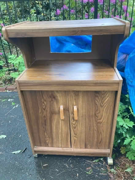 Photo of free Microwave/TV stand (West Windsor) #1