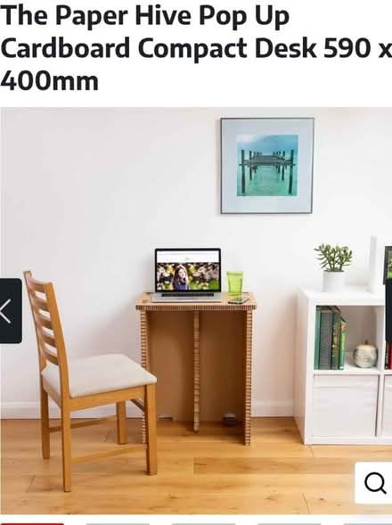 Photo of free Pop up paper standing desk (S2 Manor Top) #3