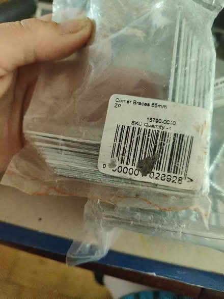 Photo of free Packet of 65mm corner braces and 75mm vine eyes (Lightpill GL5) #1