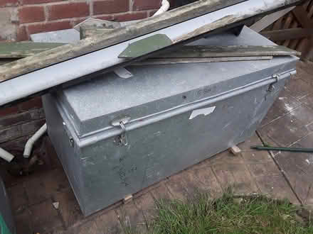 Photo of free Tin tea chest large (Blacon) #1