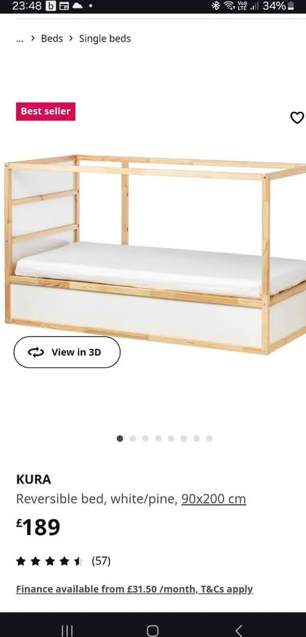 Photo of free Ikea Kura single bed (NW10) #2