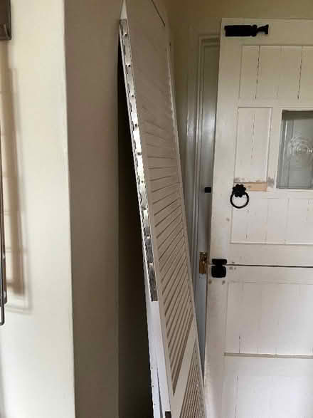 Photo of free Pair of Louvred Cupboard Doors (Milbourne SN16) #2