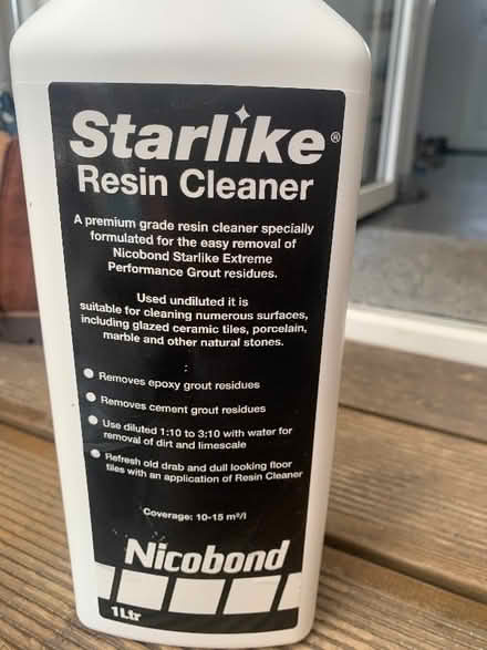 Photo of free ‘Starlike’ resin cleaner (Colchester CO1) #1