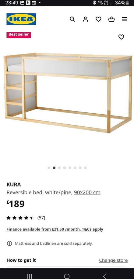 Photo of free Ikea Kura single bed (NW10) #3