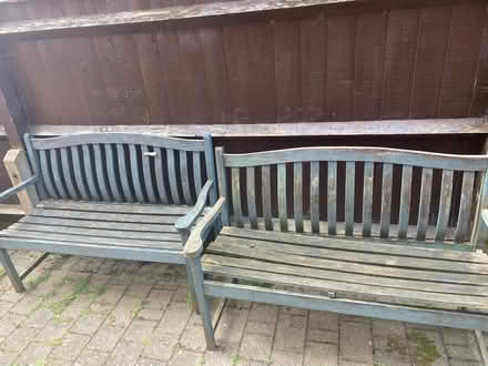 Photo of free 2 Wooden Benches (GL1) #3