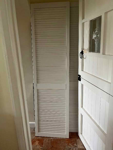Photo of free Pair of Louvred Cupboard Doors (Milbourne SN16) #1