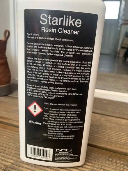 Photo of free ‘Starlike’ resin cleaner (Colchester CO1) #2