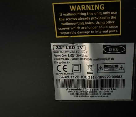 Photo of free 32" led tv (Rainhill) #2