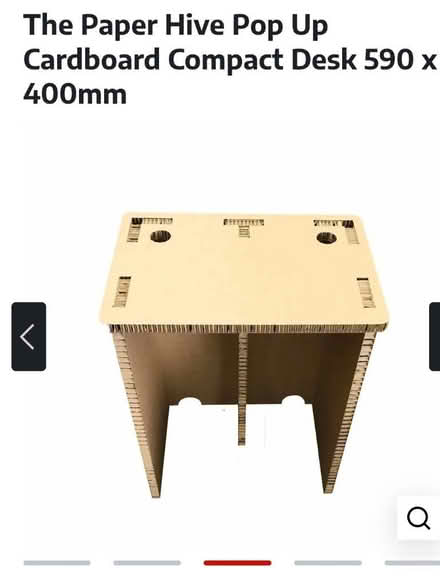 Photo of free Pop up paper standing desk (S2 Manor Top) #4