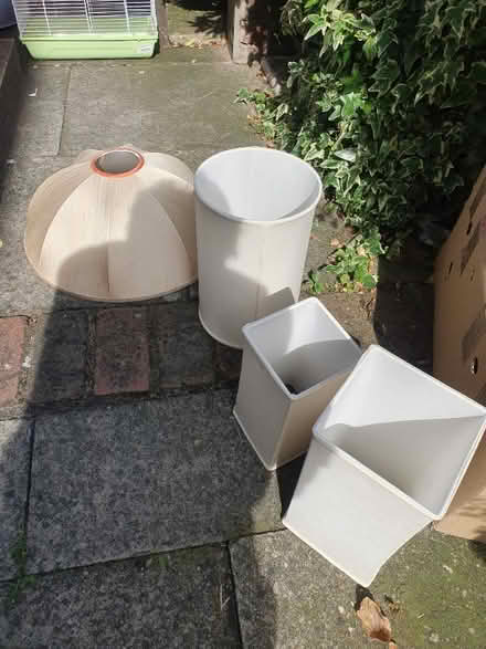 Photo of free 4 lampe shades (North Road N7) #1