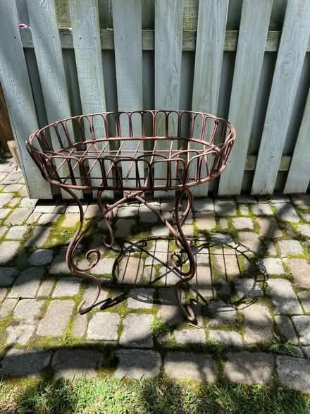 Photo of free Wrought iron planter stand (Fairland) #1
