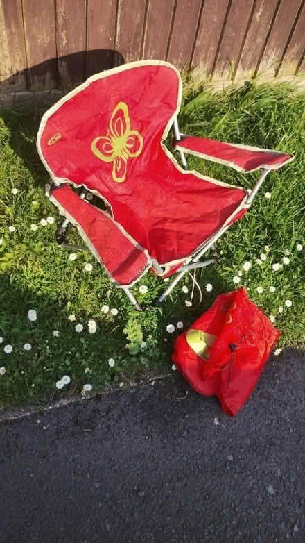 Photo of free Child's Butterfly camping chair (Horsham) #1