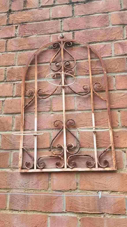 Photo of free Metal hangers for wall baskets or pots - garden (Higham Lane TN11) #2