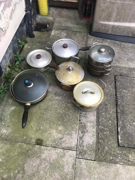 Photo of free Cooking pots - all with lids (Oldham) #1