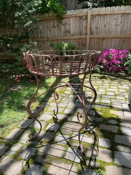 Photo of free Wrought iron planter stand (Fairland) #2