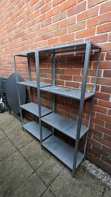 Photo of free 2x IKEA metal shelves (ME13) #1