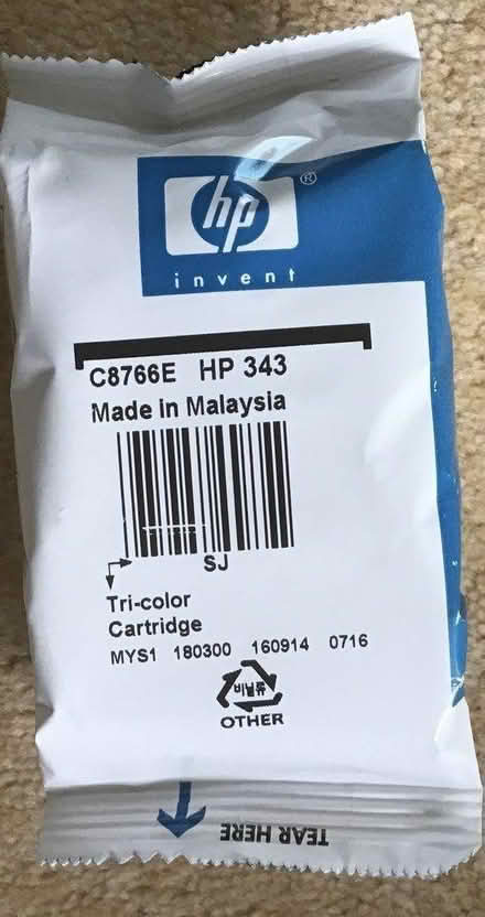 Photo of free HP 343 Tri Color ink cartridge (BN27) #1