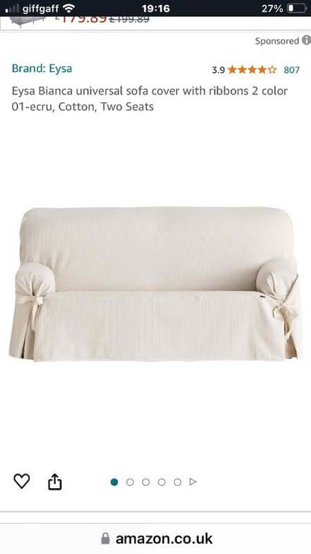 Photo of free Sofa cover (Fields End HP1) #1