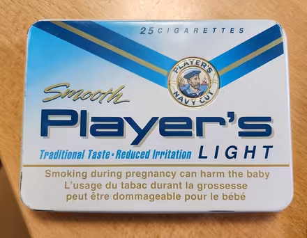 Photo of free Player's Light Metal Cigarette Tin (Glebe / Dow's Lake) #1