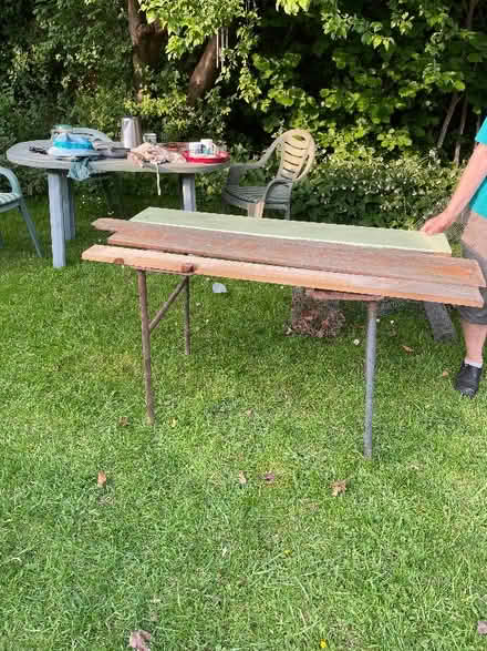 Photo of free two Metal table ends (Leominster HR6) #1