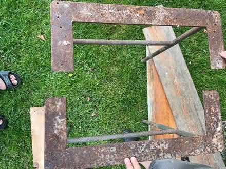 Photo of free two Metal table ends (Leominster HR6) #2