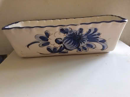 Photo of free Ceramic Painted Rectangular Plant Trough (St James, South Elmham IP19) #1