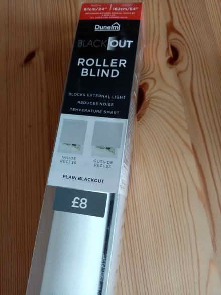 Photo of free White (black out) roller blind (Ely CB6) #1
