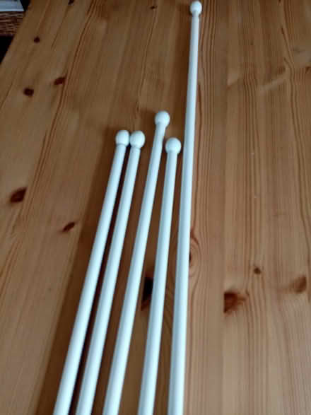 Photo of free 5 adjustable net/curtain poles (Ely CB6) #1
