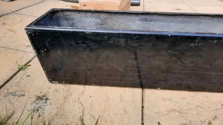 Photo of free Pair of black gloss fibreglass planters (Emmbrook RG41) #1