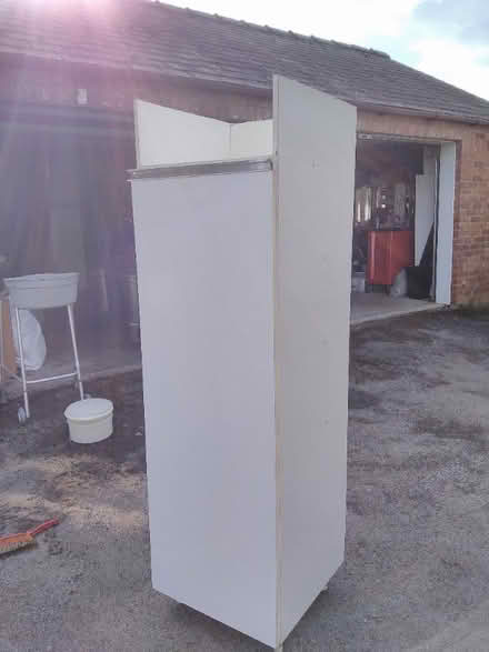 Photo of free White Cupboard with Shelving on legs (Moorhouse CA5) #3