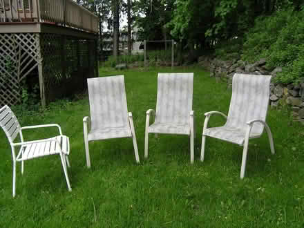 Photo of free Four Patio Deck Outdoor Chairs (New Fairfield near Ball Pond) #1