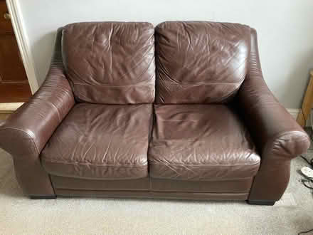 Photo of free Small leather sofa (Cockermouth CA13) #1