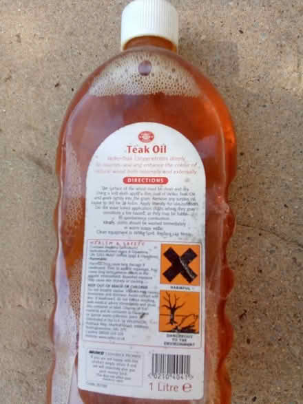 Photo of free teak oil. 1 litre. (Southport PR9) #1