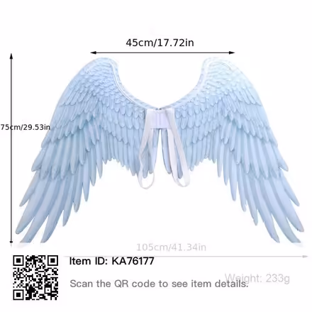 Photo of free Black Cosplay Costume Angel Wings (Springfield Union Station) #4