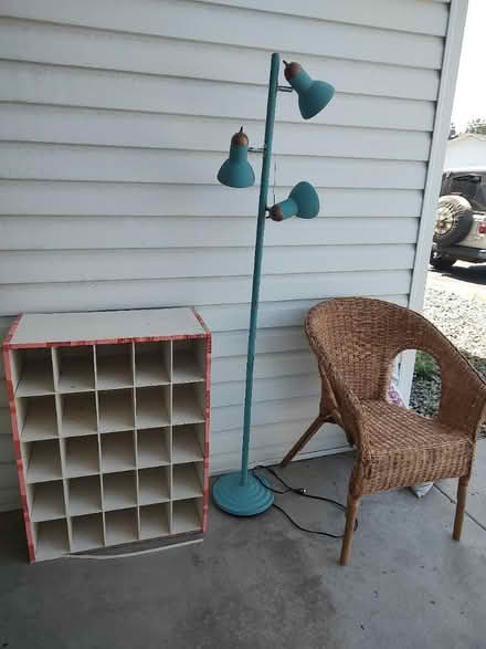 Photo of free Chair, Floor Lamp, Shoe Cubbie (Moscow) #1