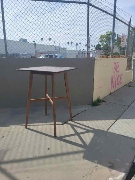 Photo of free Bar height table (North Hollywood Arts District) #1