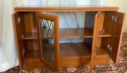 Photo of free TV stand with leaded door windows (Heysham LA3) #3