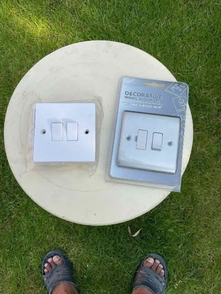 Photo of free 13A Switched Fused Connection Unit & white wall switch (Crown Wood RG12) #1