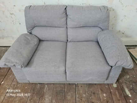 Photo of free Grey sofa (SK14 Hyde)