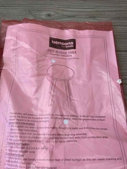 Photo of free Round side table (Paignton) #4
