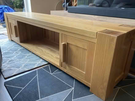 Photo of free TV unit - Solid Oak (Goldsworth Park Woking) #1