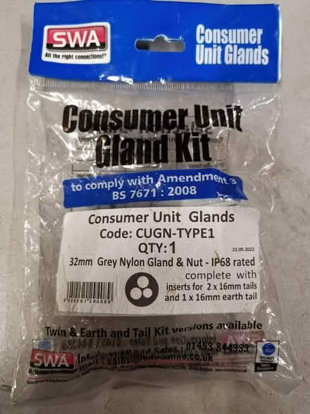 Photo of free Compression Gland (Dukinfield SK16) #2