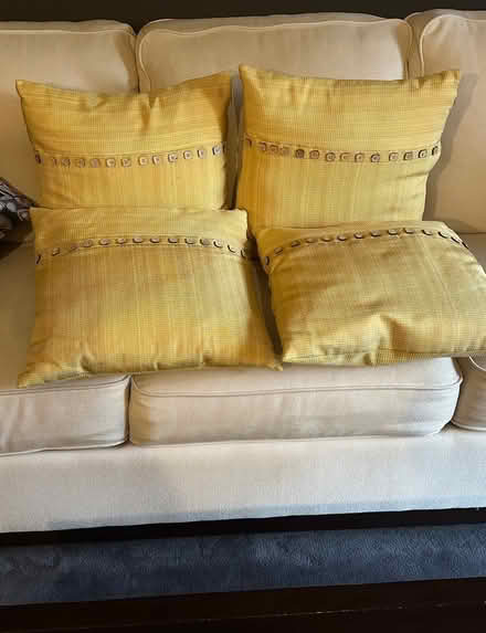 Photo of free Yellow throw pillows (Mississauga, Meadowvale) #1