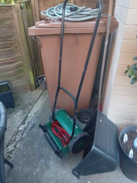 Photo of free Push along mower with box (Wood Farm OX3) #1