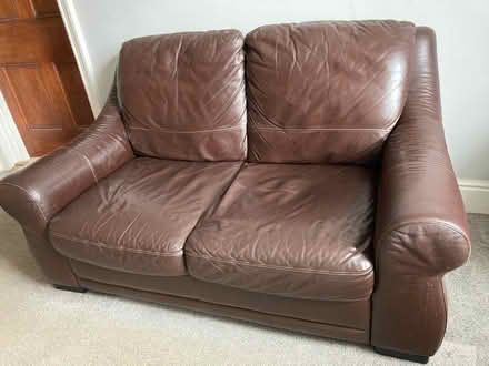 Photo of free Small leather sofa (Cockermouth CA13) #2