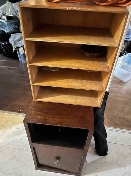 Photo of free Cabinet and wooden organiser (Handsworth Wood) #1