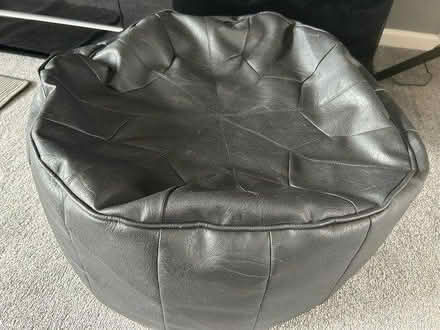 Photo of free Faux leather bean pouffe (Dunstable) #2