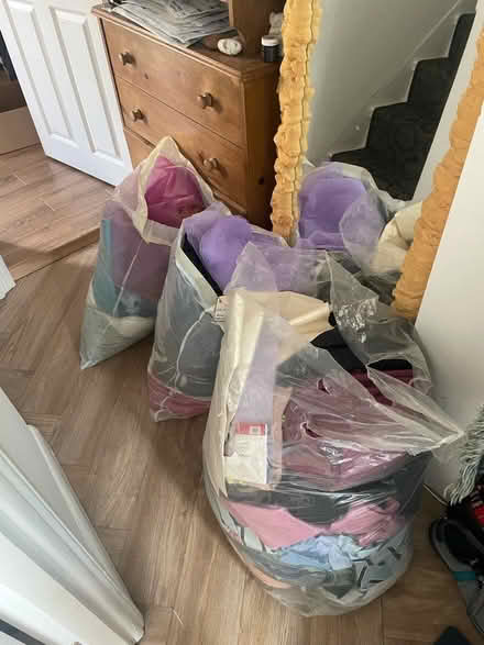 Photo of free 3 bags full of different fabrics (Holloway N19) #1