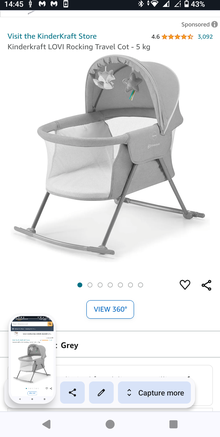 Photo of free Kinderkraft rocking travel cot (Downham) #3